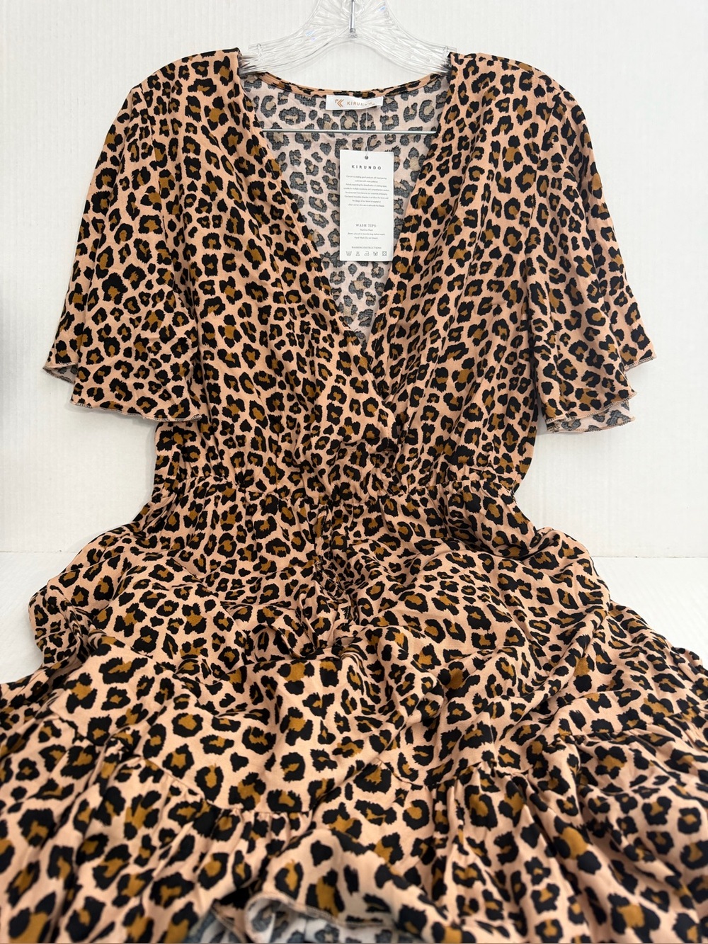 Kirundo Leopard Animal Print Dress